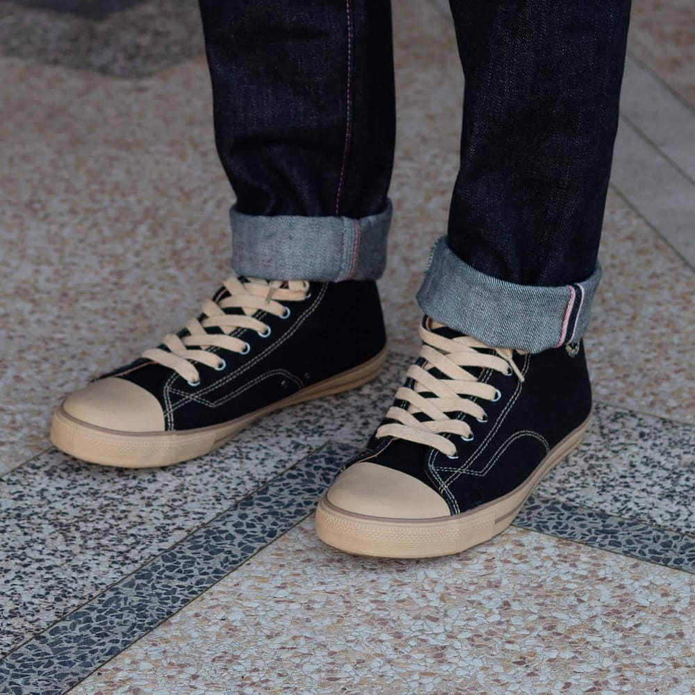 Billy Black High Top by Greenergrass. Worn view 2.