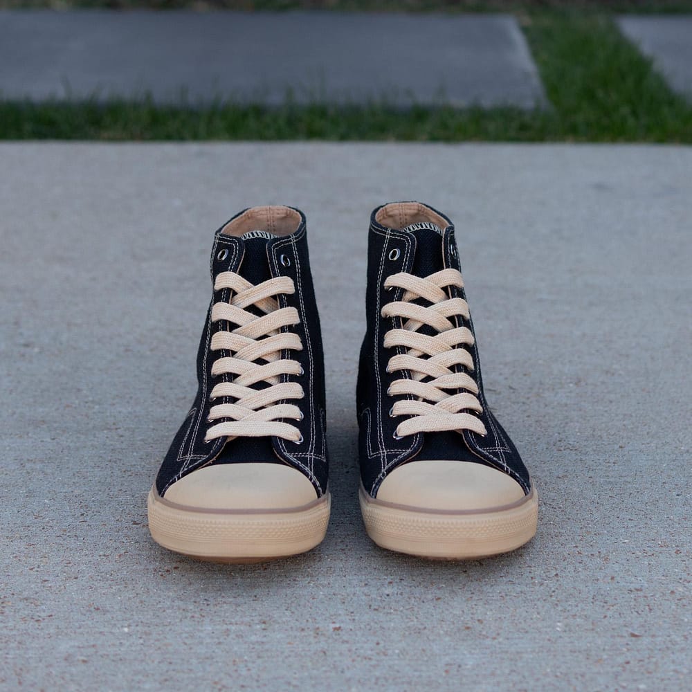 Billy Black High Top by Greenergrass. Front view.