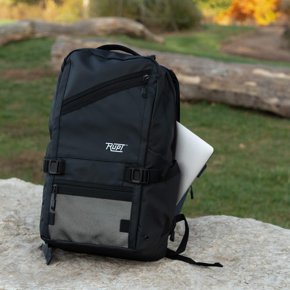 Rivin 18L Backpack by Rupt. Laptop compartment location view.