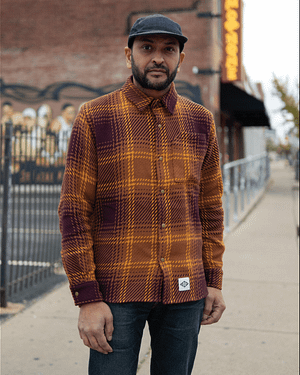Signature Loomcraft Rust Plaid Flannel Shirt