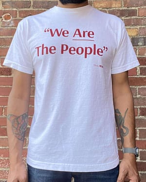 Skim Milk We Are The People Tee White