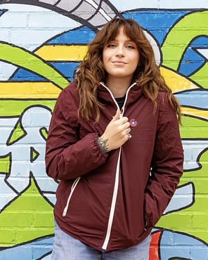 Flotte Unisex Charrone Reversible Down Jacket Plum Leopard