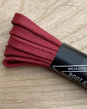 Benjo’s Rosso Scudiera Flat Laces 36″