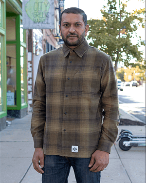 Signature Green Flannel Shirt Jacket