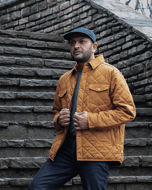 Diamond Quilted Cotton Jacket