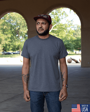 Anthracite Recycled Crew Tee